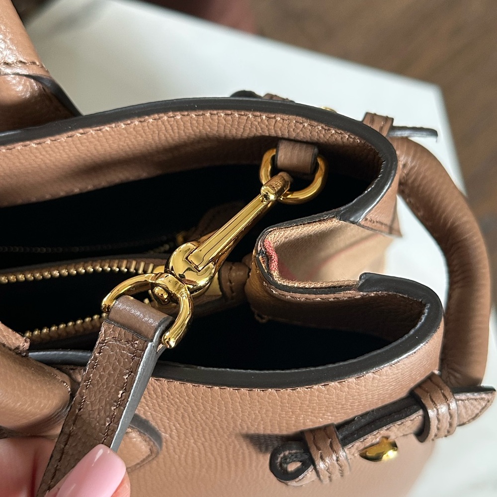 Burberry Dark Sand Banner Bag - Picture 8 of 13